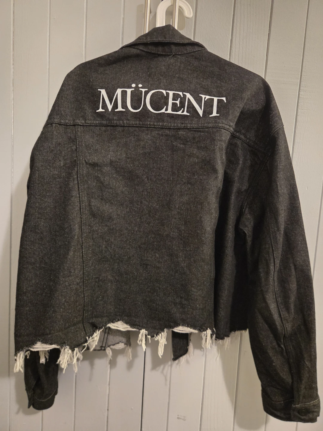 Mucent Crop Damaged Denim jacket - photo 2