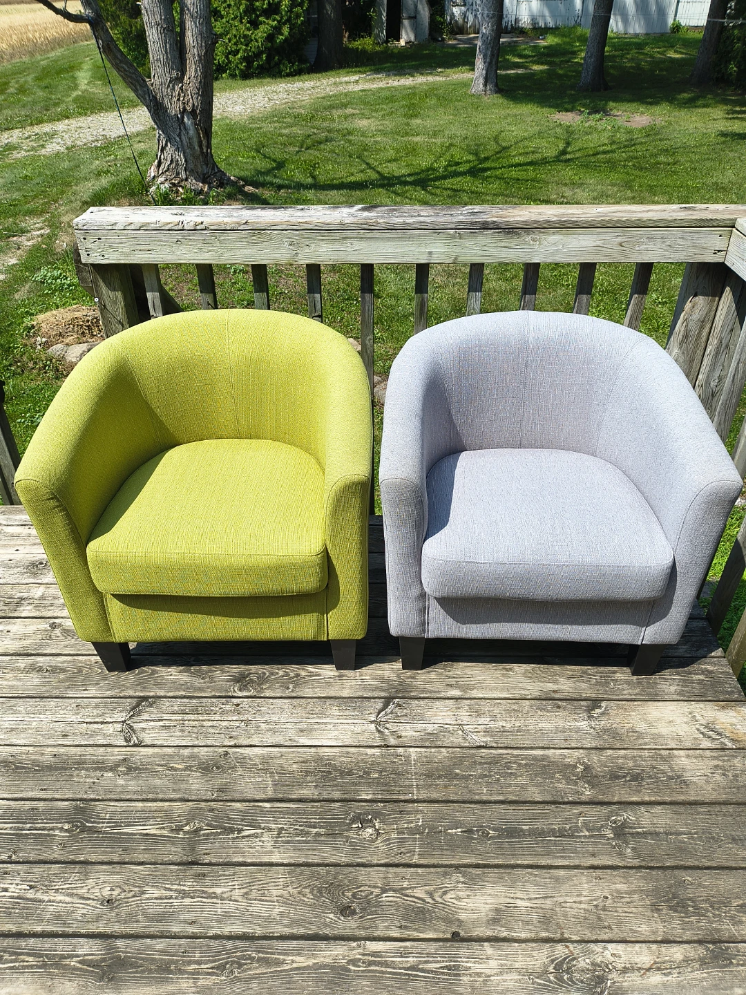 Light Grey Accent Chair - photo 3