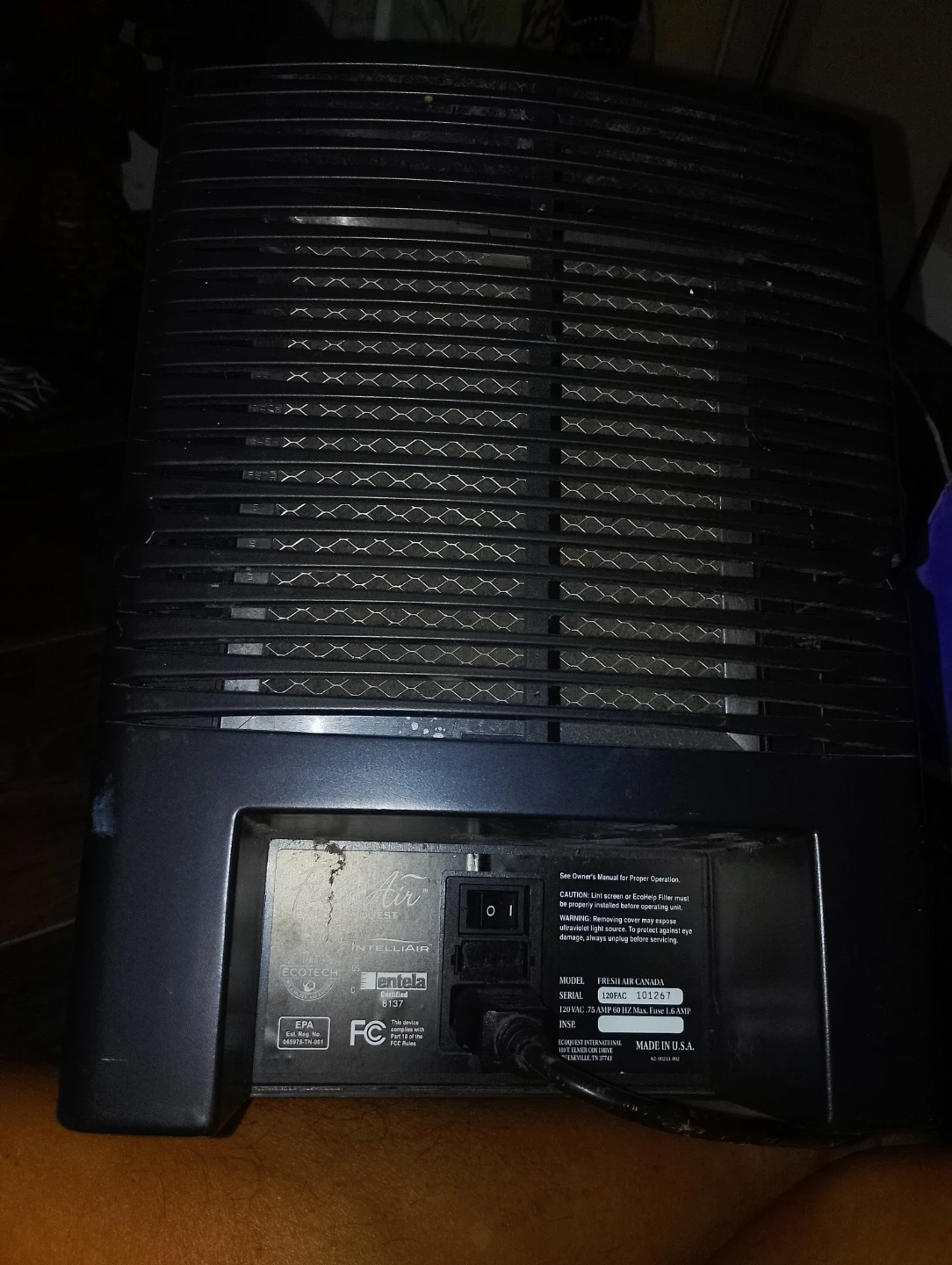 Fresh Air Purifier Ionizer by Ecoquest - photo 4