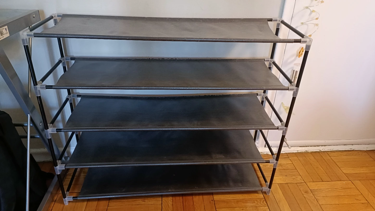 4-Tier Fabric Shoe Rack