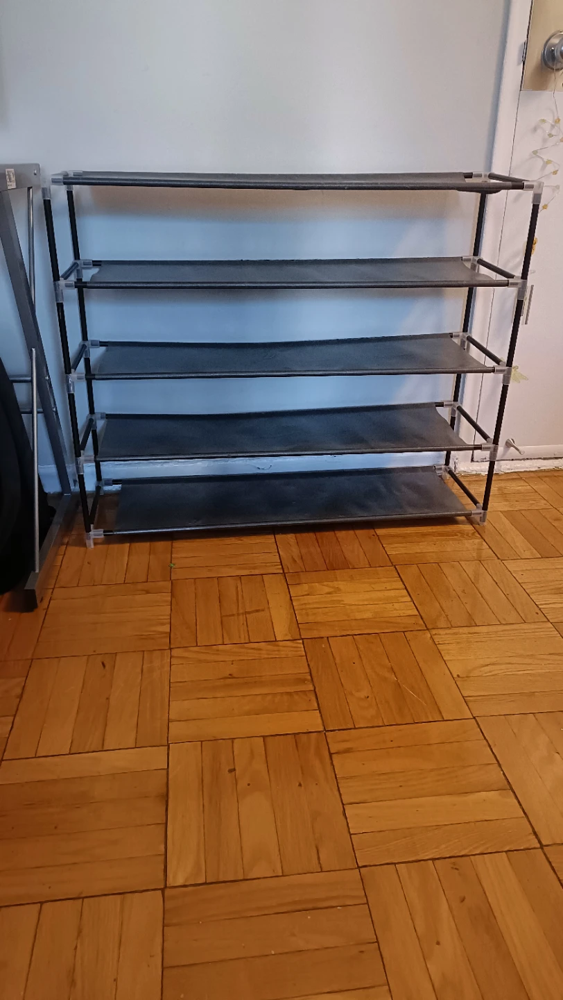 4-Tier Fabric Shoe Rack - photo 2
