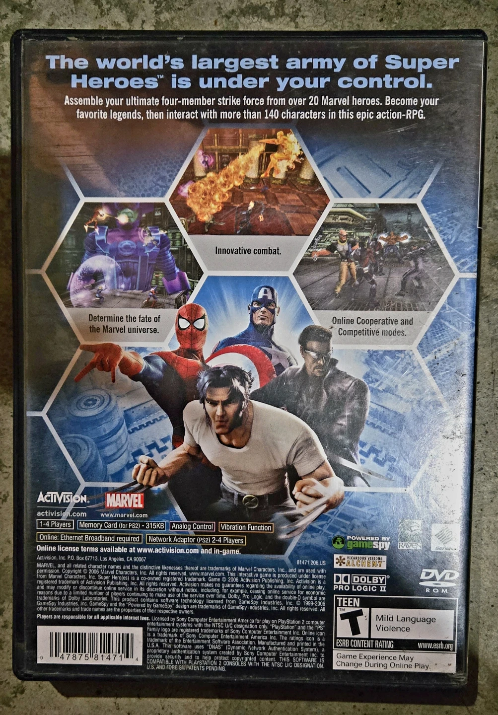 Marvel Ultimate Alliance PlayStation 2 Game - photo 2