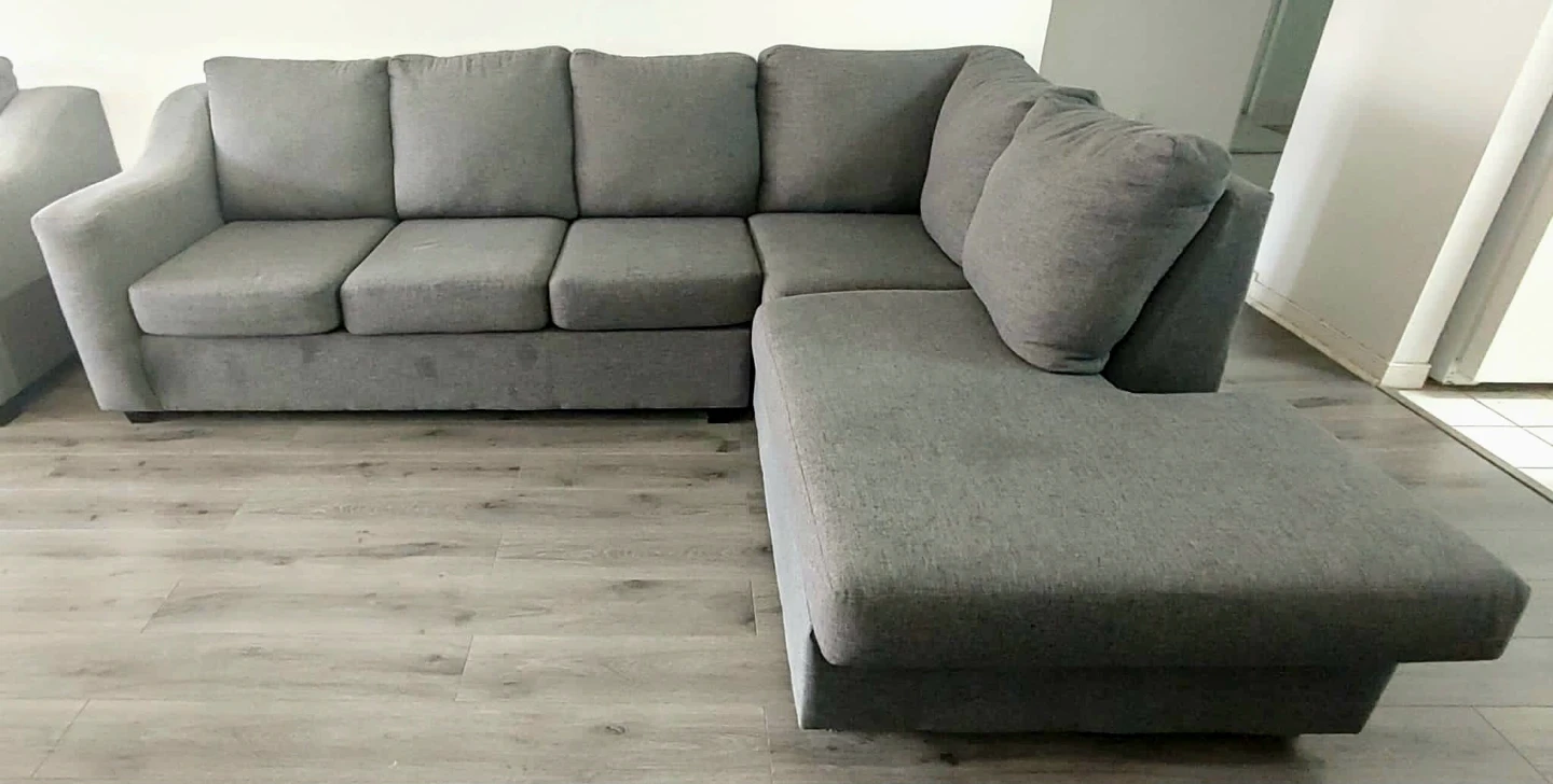 Grey Sectional Sofa with Chaise