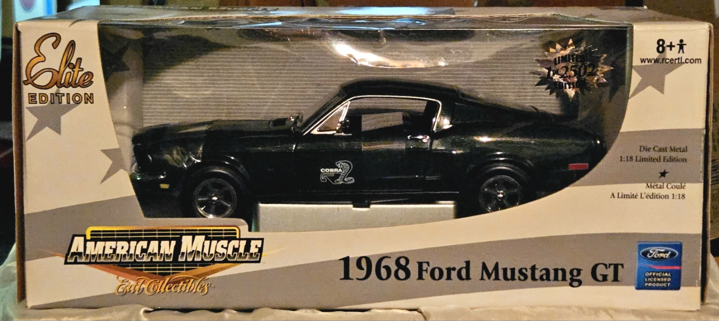 1968 Ford Mustang GT "American Muscle" Diecast Car
