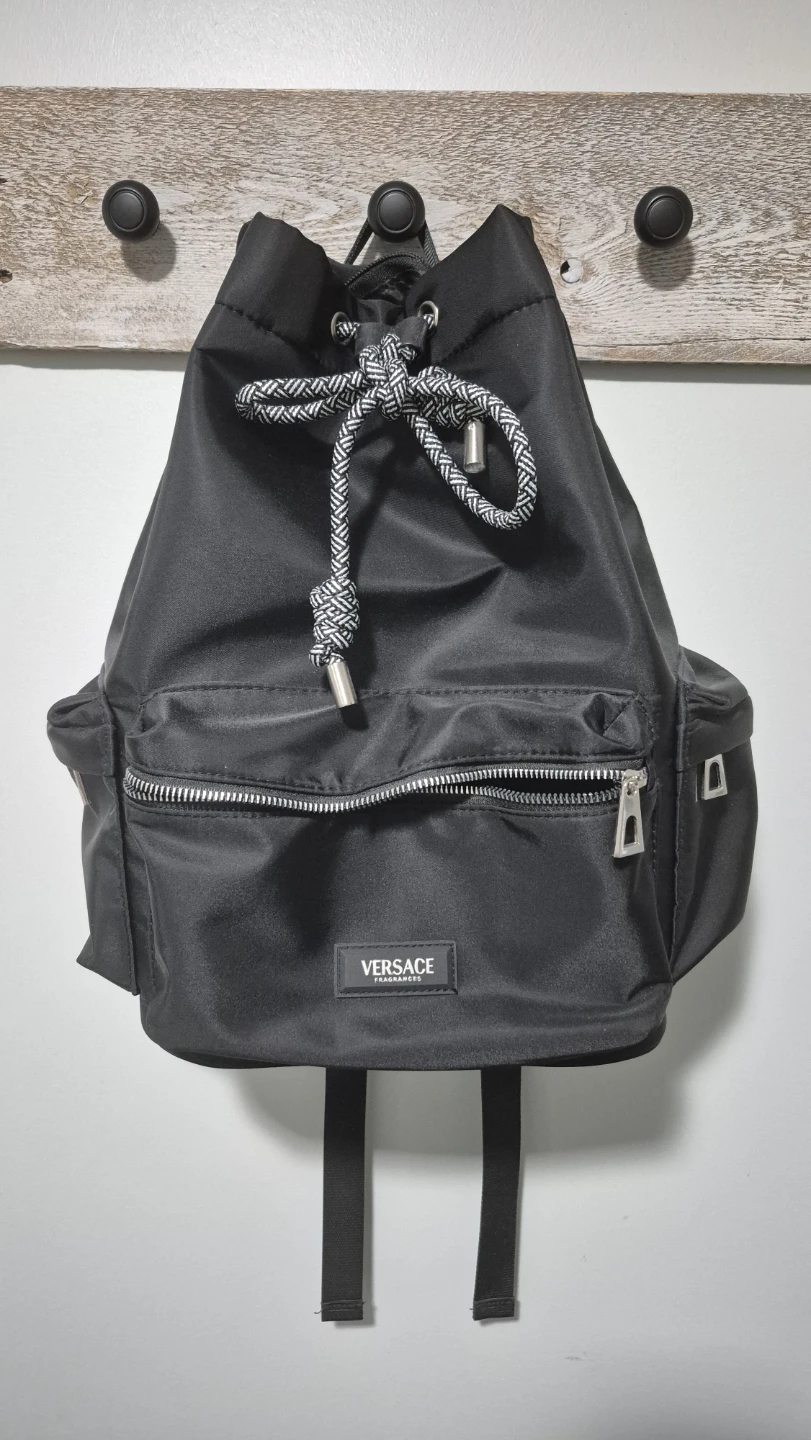 Versace Black Backpack