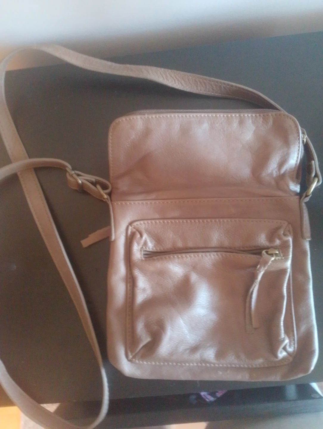Brown Leather Crossbody Bag - photo 4