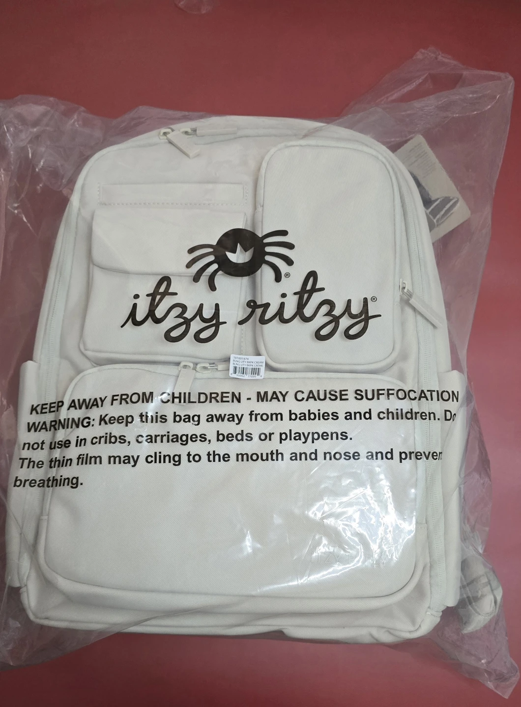 New Itzy Ritzy Cream Backpack diaper bag with changing pad - photo 3