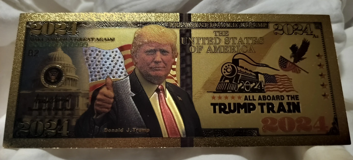 2024 Gold Plated Donald Trump "Trump Train" Collectible