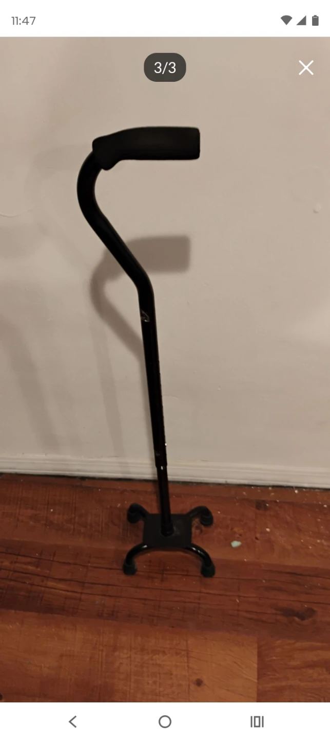 Blue Folding Walker with Quad Cane - photo 3