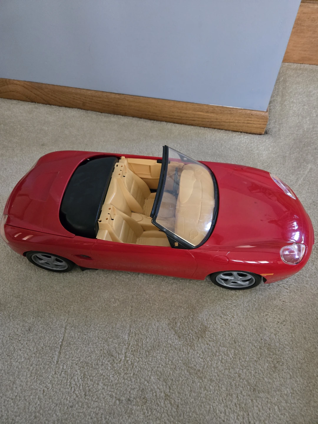 Barbie Red Convertible Toy Car