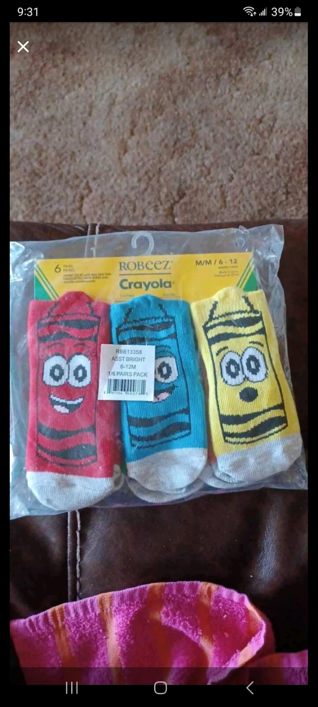 Robeez x Crayola Assorted Bright Socks