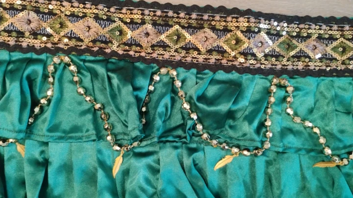 Satin fabric dance hip scarf - photo 4