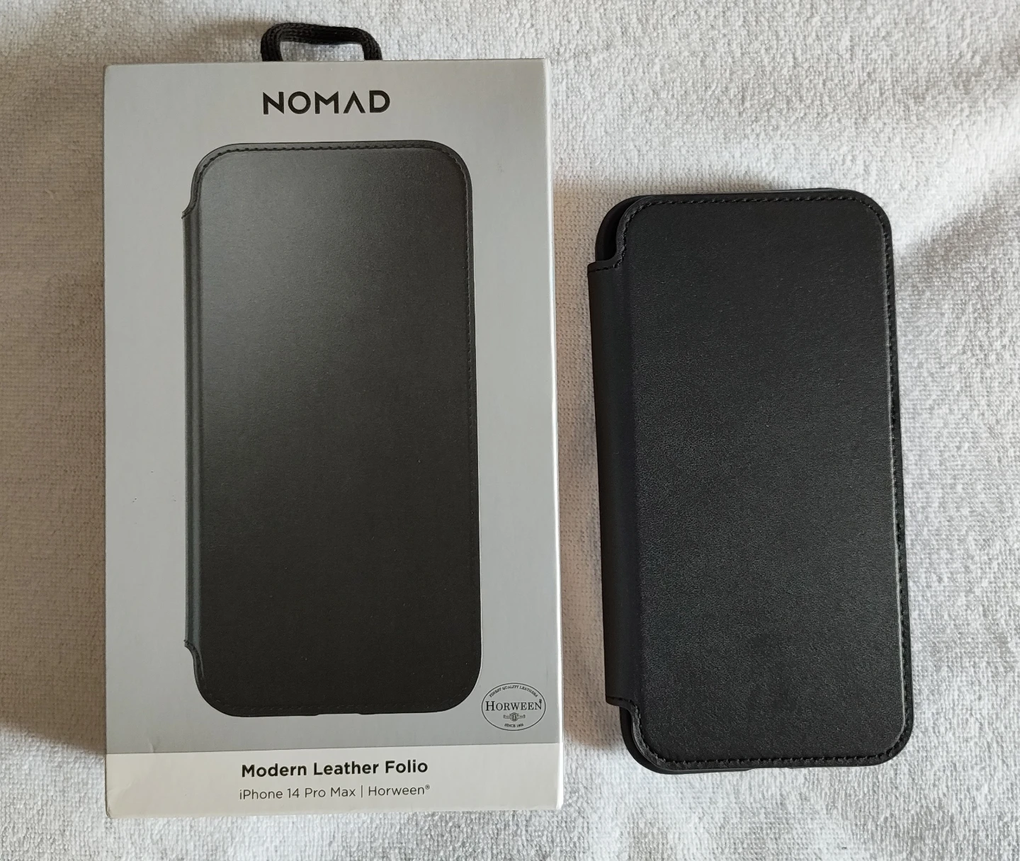 📱✨ NEW Nomad iPhone 14 Pro Max Case in BLACK HORWEEN leather