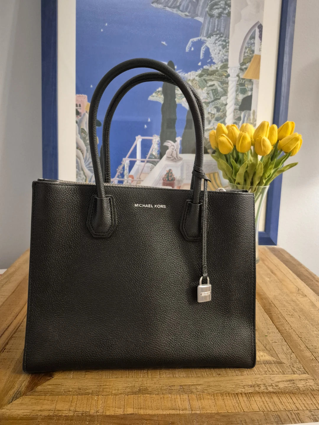 Michael Kors Black Leather Tote Bag - photo 4