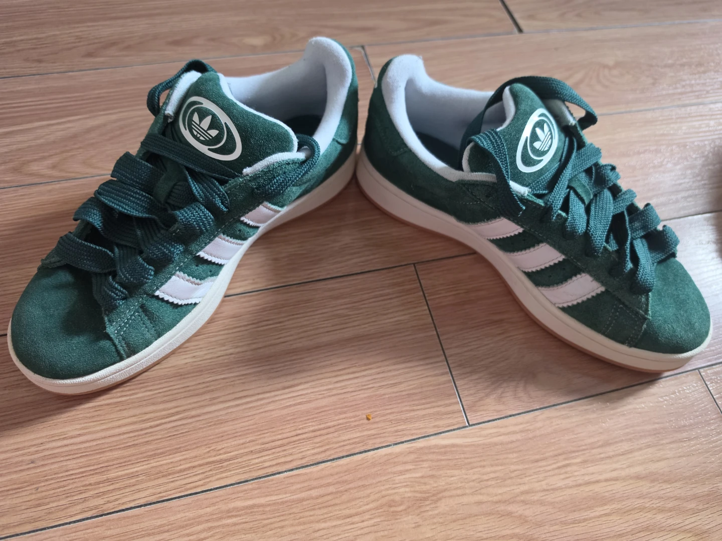 Adidas Campus Green Suede Sneakers