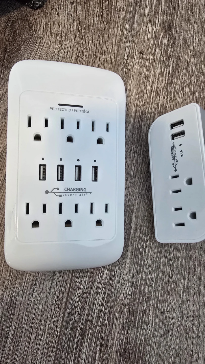 Charging Essentials Power Strip with USB Ports