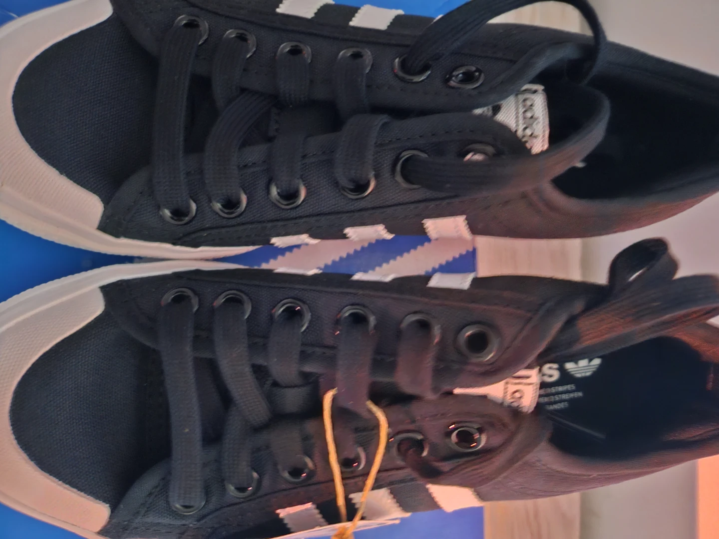 Adidas Black Platform Shoes - photo 2