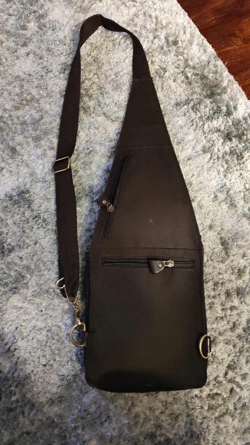 Brown real Leather reversible Sling Bag - photo 4