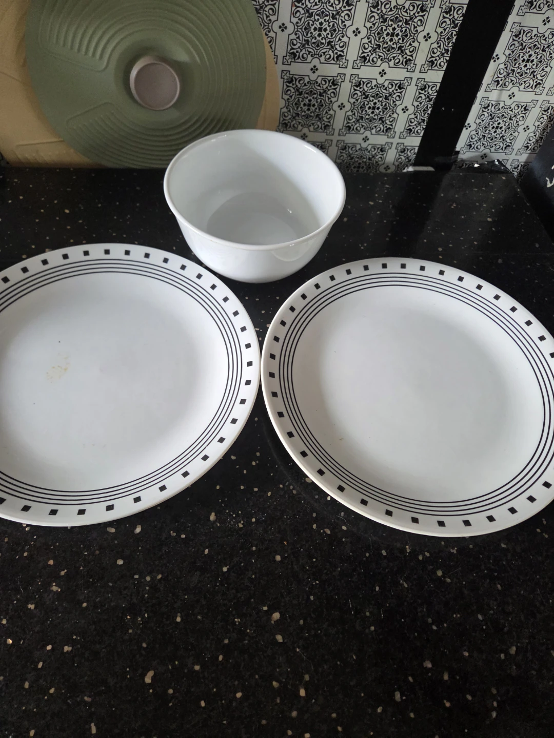 Corelle Livingware Plates and Bowl Set