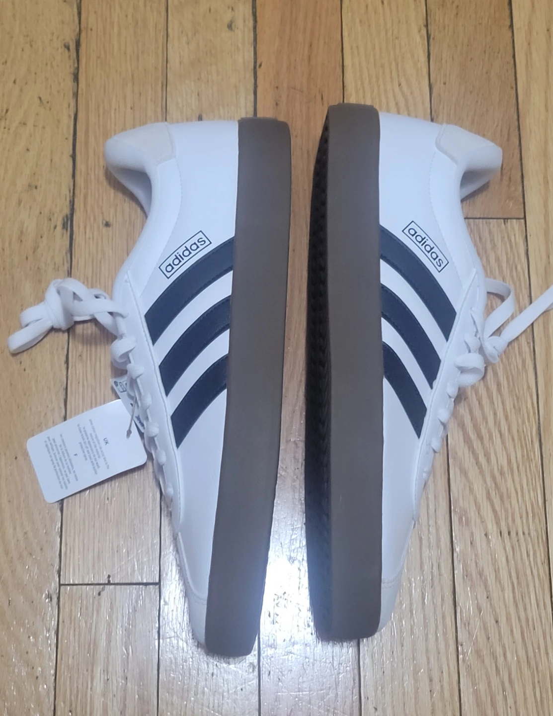 Adidas VL Court 3.0 Men's Sneakers - White/Navy - Size 11 - photo 4