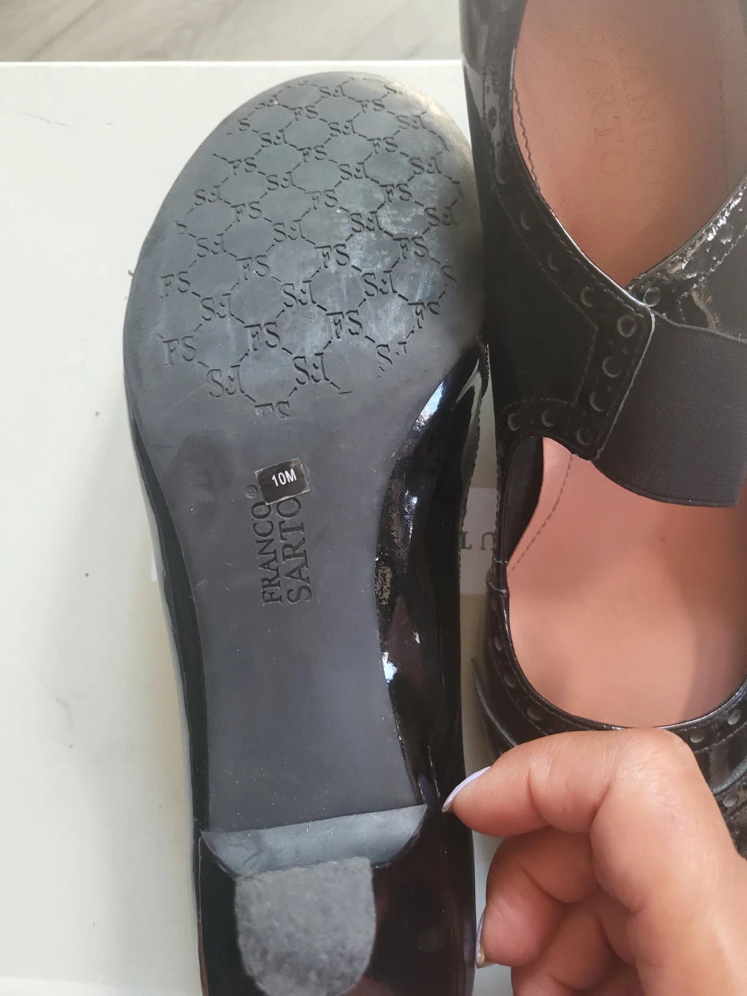 Franco Sarto Black Patent Mary Jane Heels - photo 3