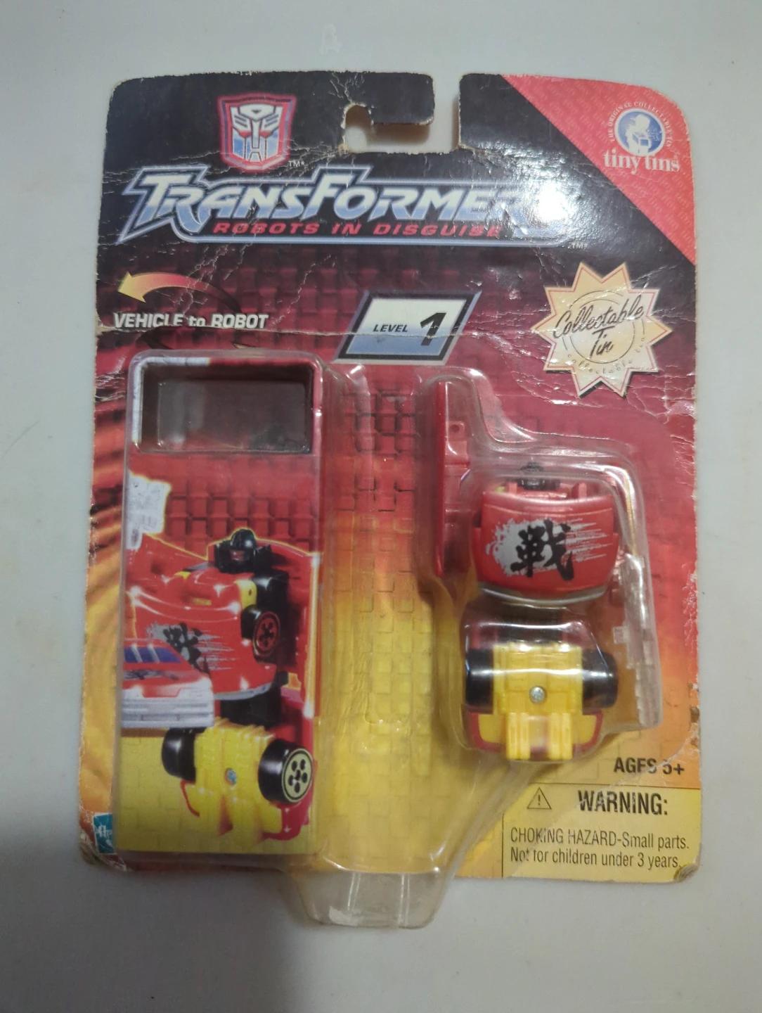 Transformers Tiny Tins Vehicle to Robot