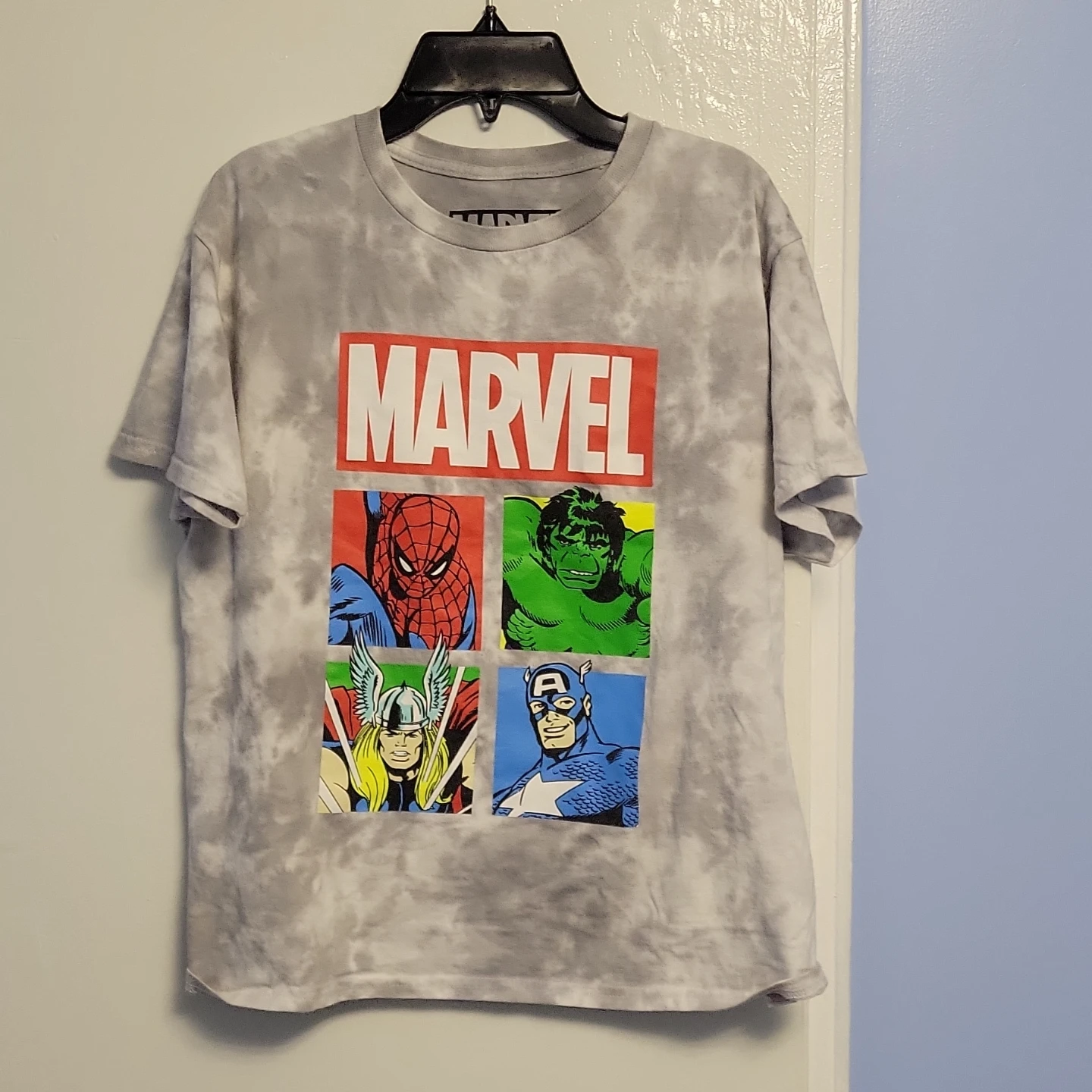 Marvel Comic Characters Tie-Dye T-Shirt