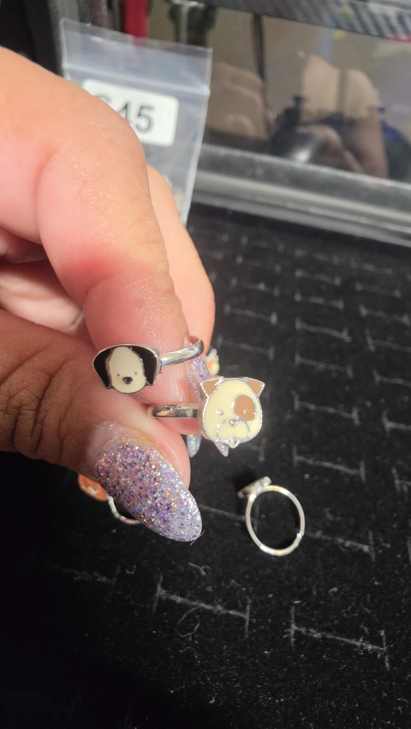 Cute Animal Enamel Rings Set of 6 for kids (621) - photo 3