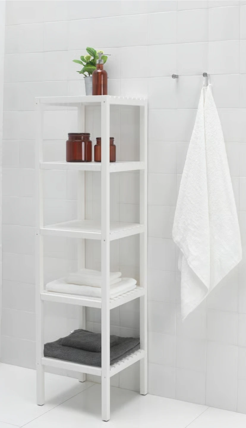 IKEA - MUSKAN Shelf unit, white, 14 5/8 x 55 1/8 "