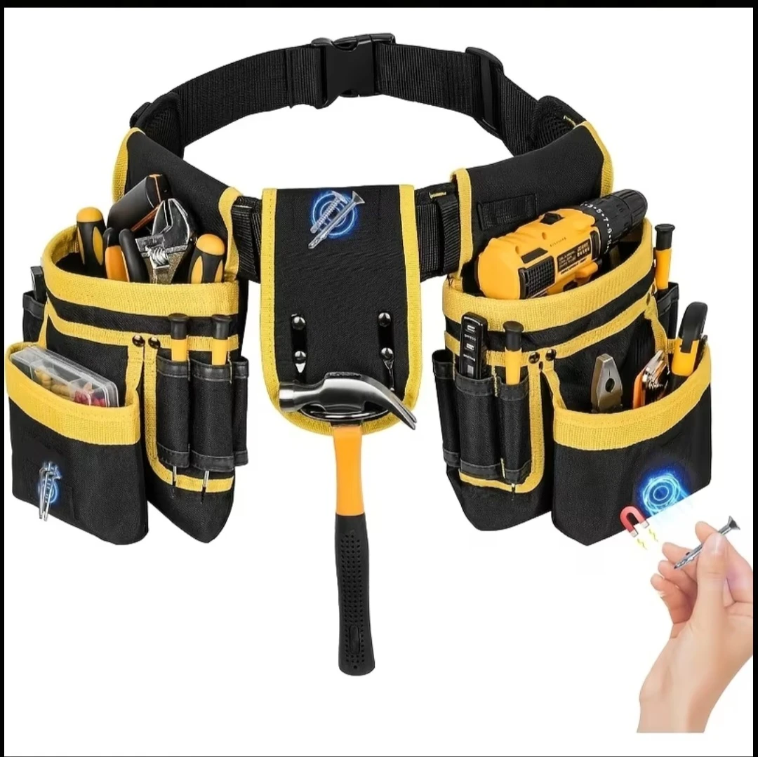 Tool Belt with Multiple Pouches