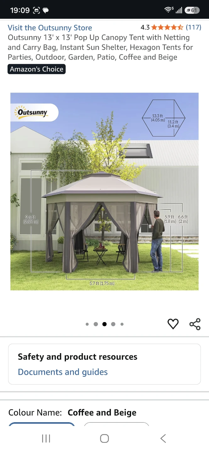 13' x 13' Pop Up Canopy