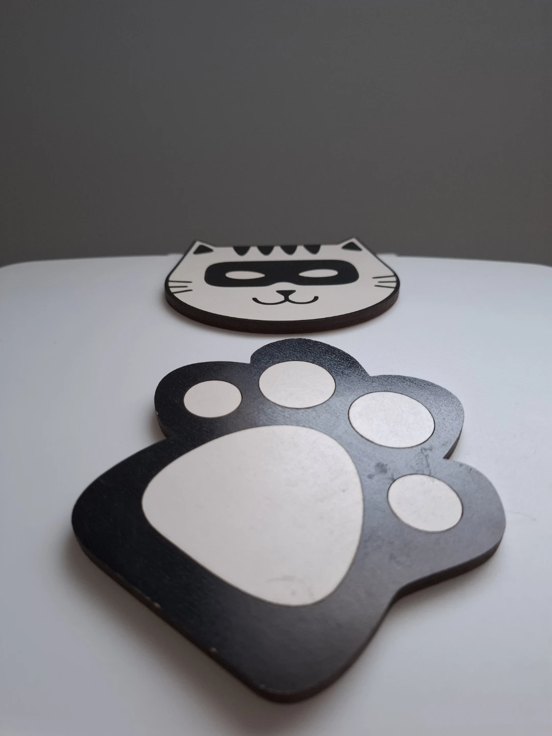 Cat and Paw Print Coasters - Set of 4 - photo 3