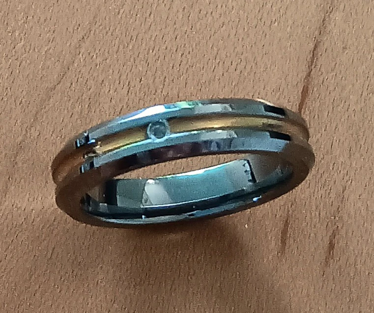 💍Chemistry Tungsten Collection Ring with Small Diamond Centre💍 - photo 2