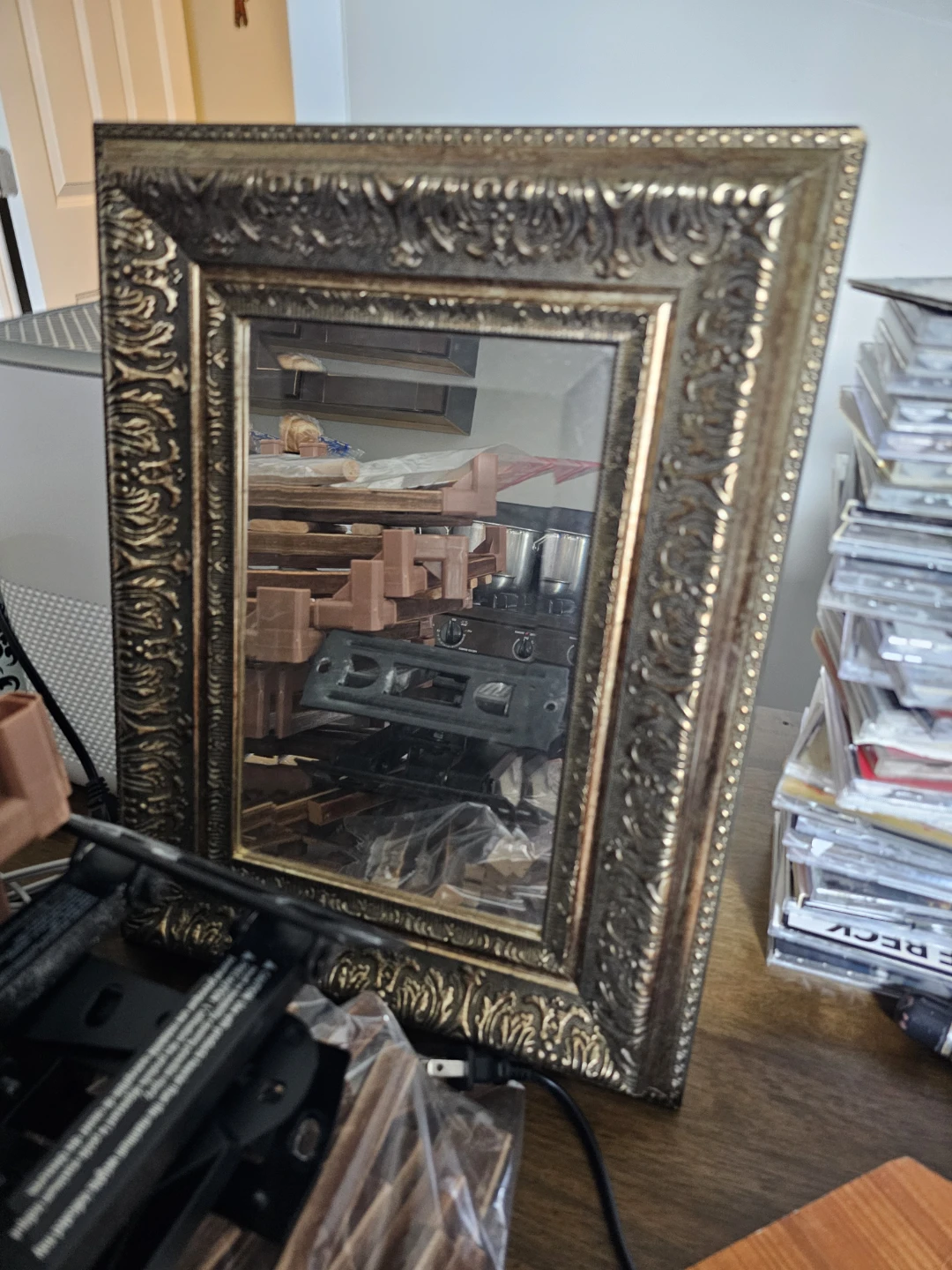 Ornate Gold Framed Wall Mirror
