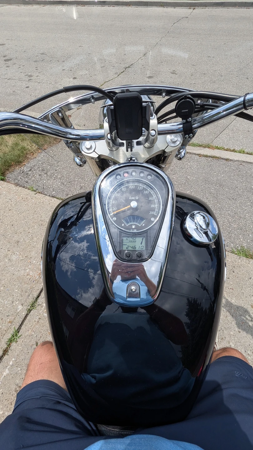 Black Suzuki Boulevard Motorcycle C50T