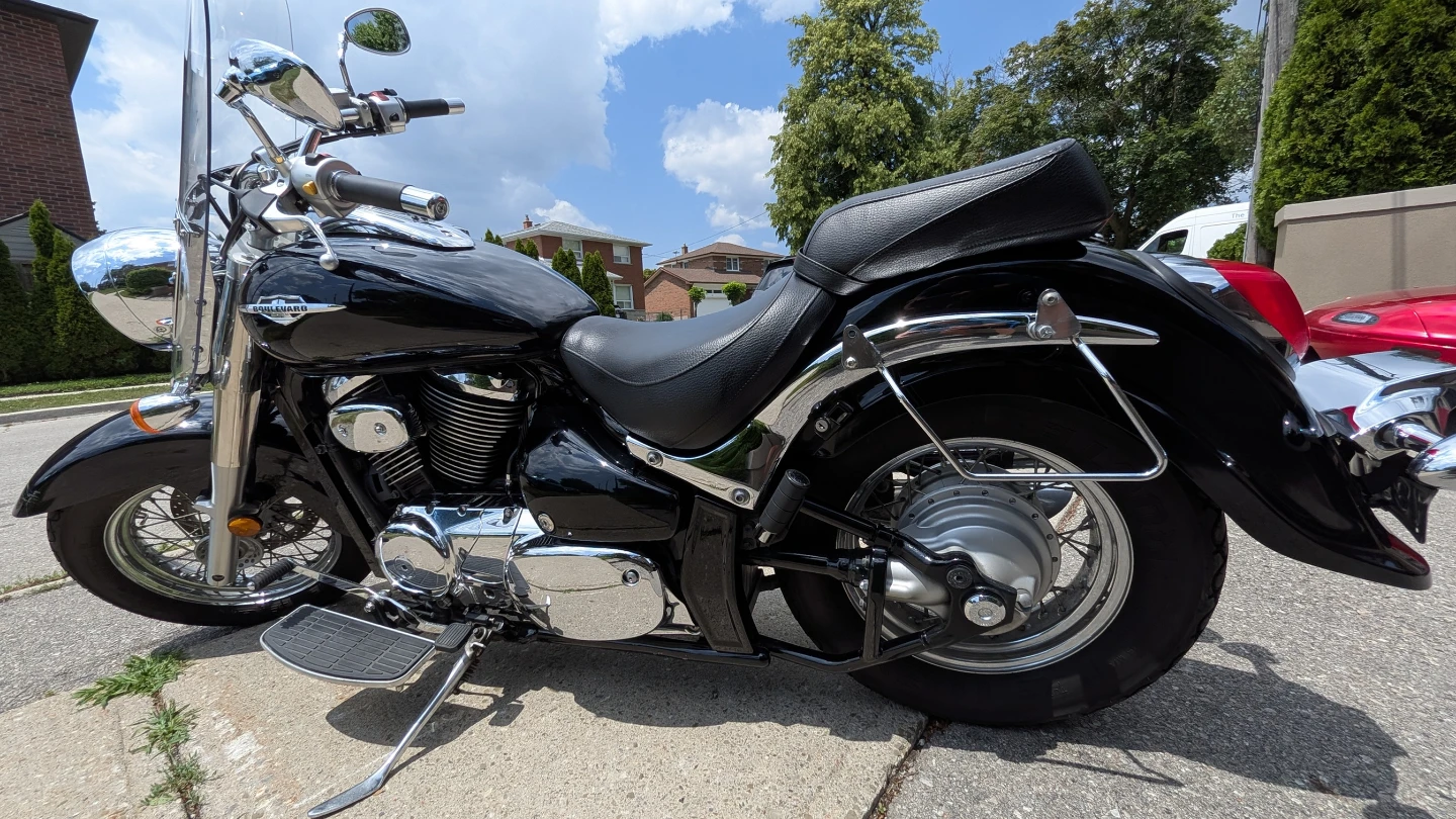 Black Suzuki Boulevard Motorcycle C50T - photo 2