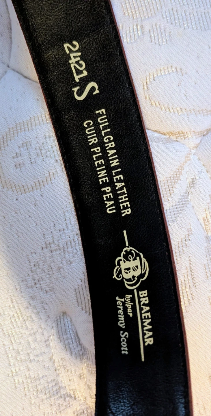 Braemar by Jeremy Scott Red Full Grain Leather Belt - photo 2