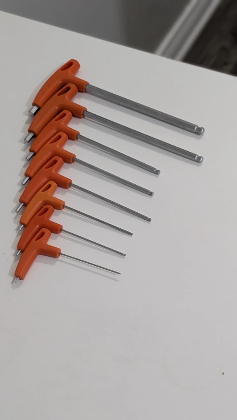 Orange Handle T-Handle Allen Key Set