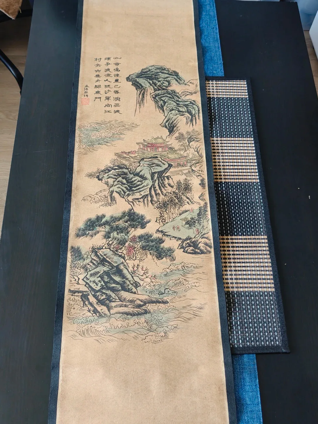 Chinese Style Landscape Hanging Scroll Traditional Wall Decor - photo 3