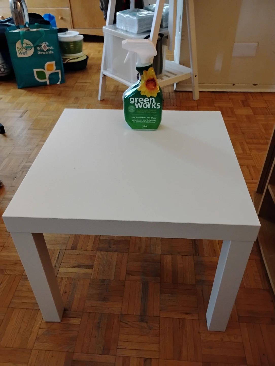 Brand New White Square Coffee Table 20x20
