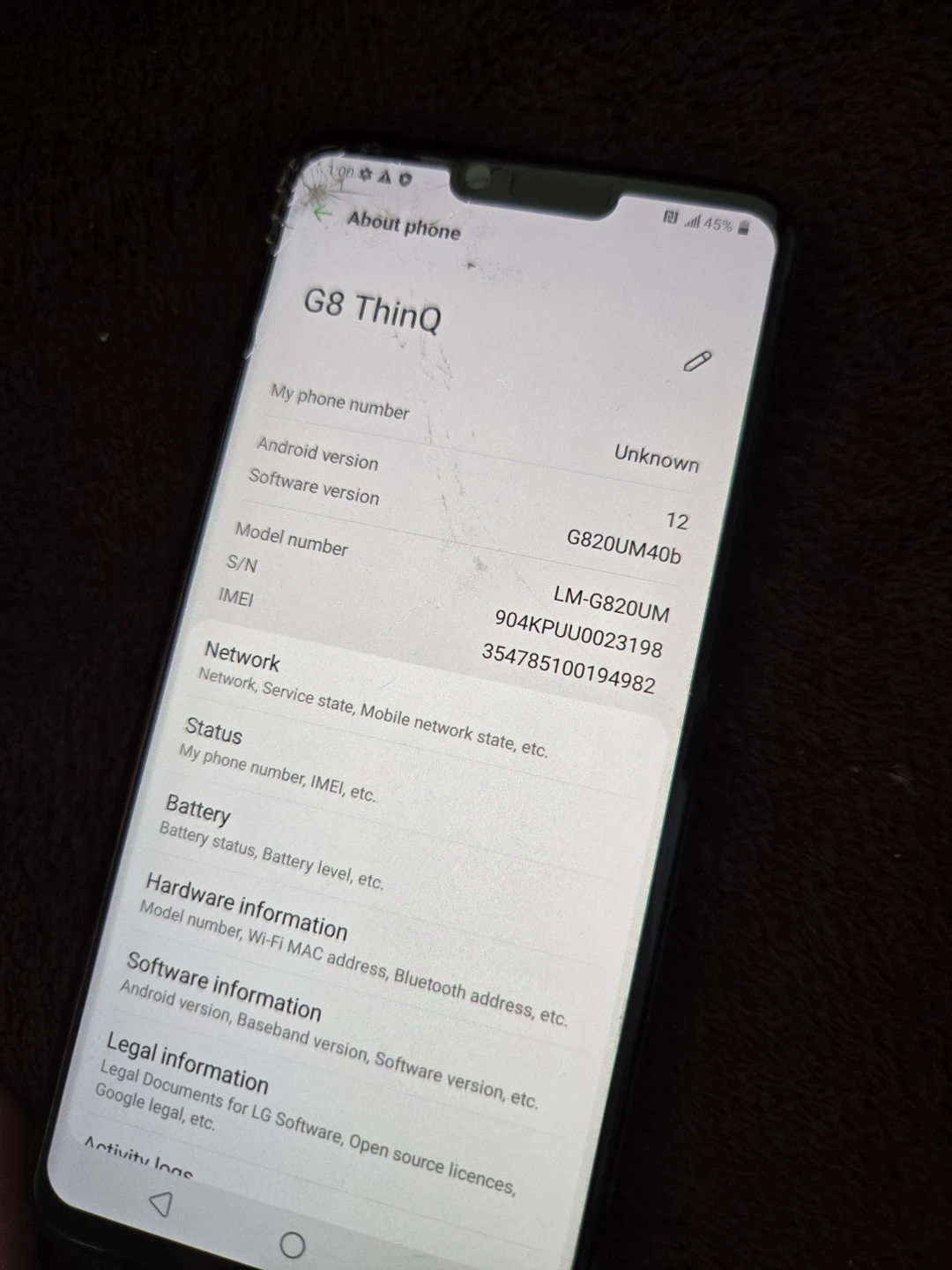 LG G8 ThinQ Smartphone - Black - photo 4