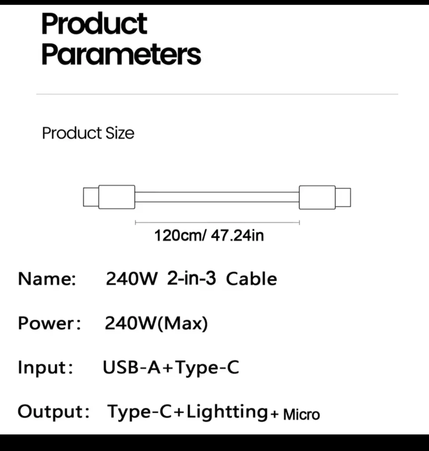 5 in 1 fast charge cable - photo 2