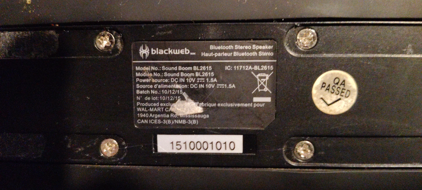 Blackweb Sound Boom BL2615 Bluetooth Speaker - photo 5