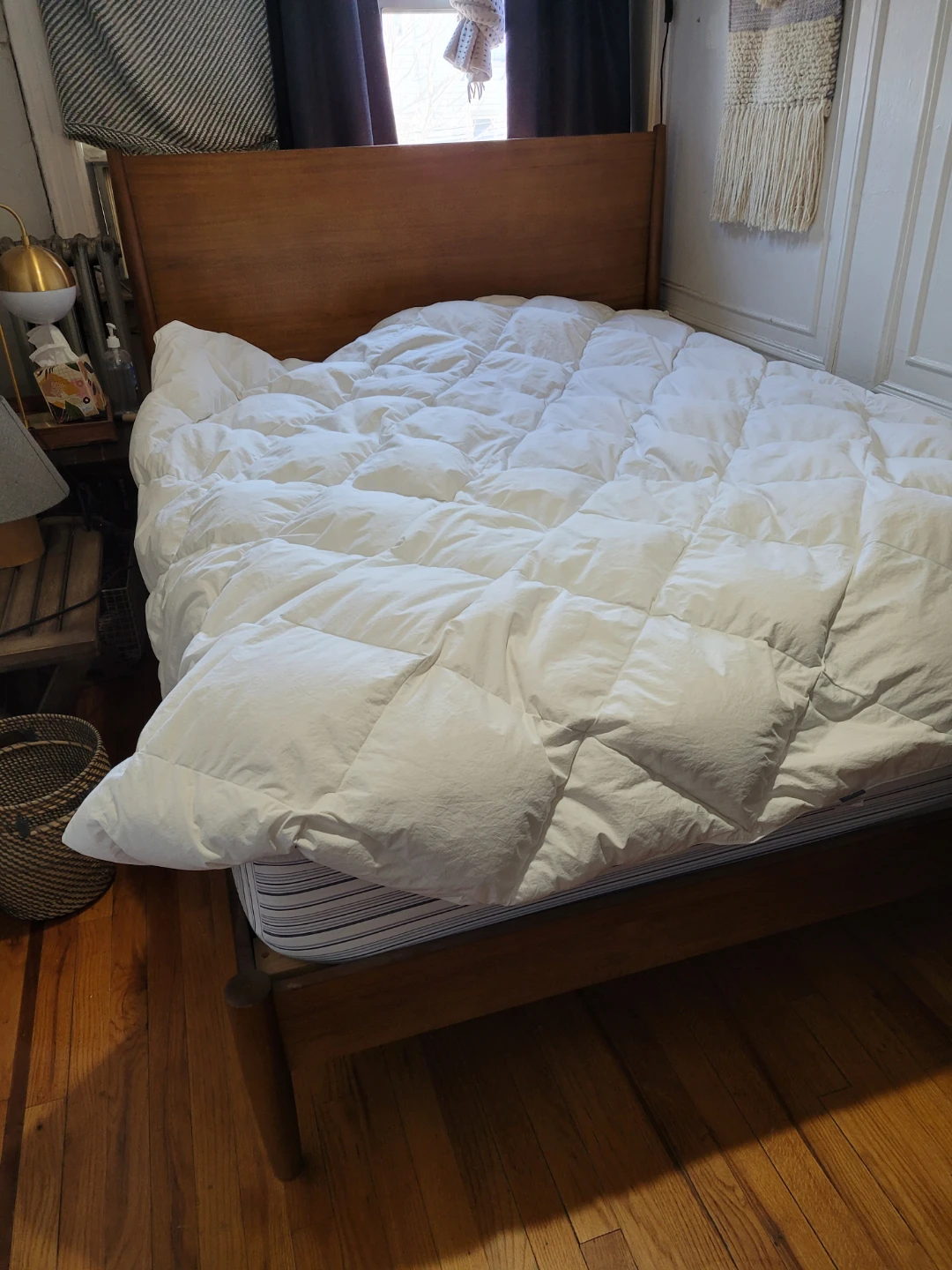 West Elm Wooden Queen Size Bed Frame - photo 2