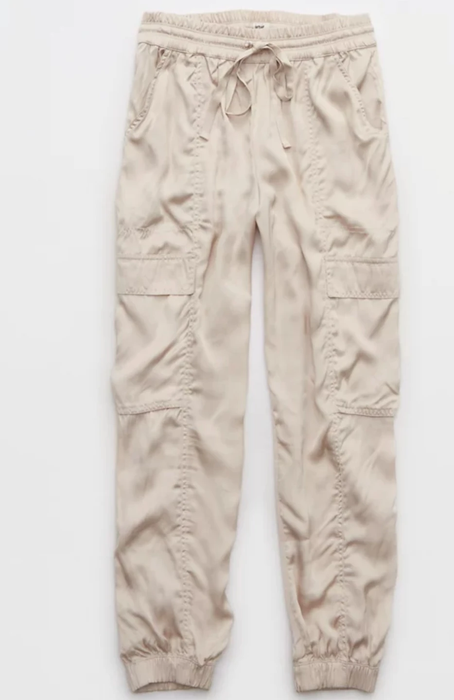 Aerie Cream Cargo Pants