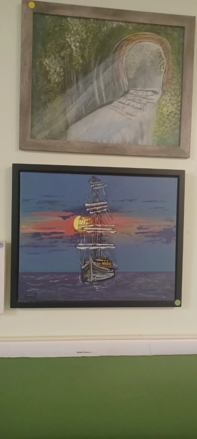 Original hand paintings with wooden frames. - photo 4