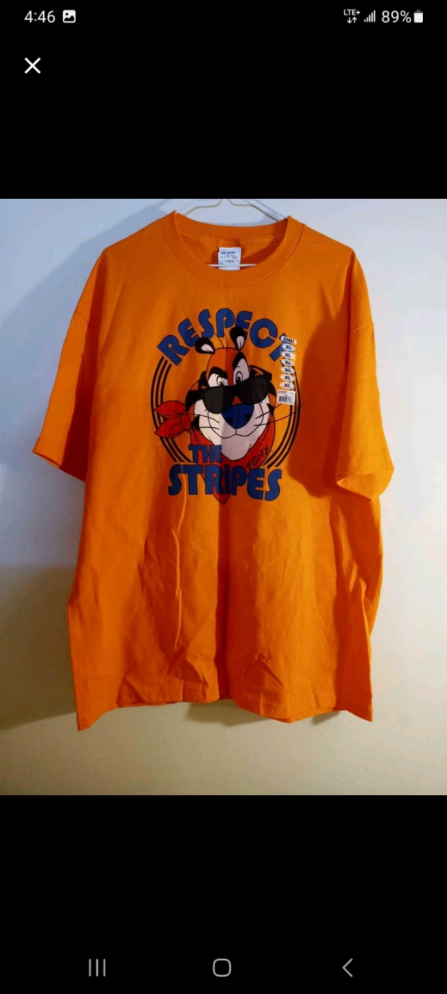 Orange Tony the Tiger T-Shirt - XL