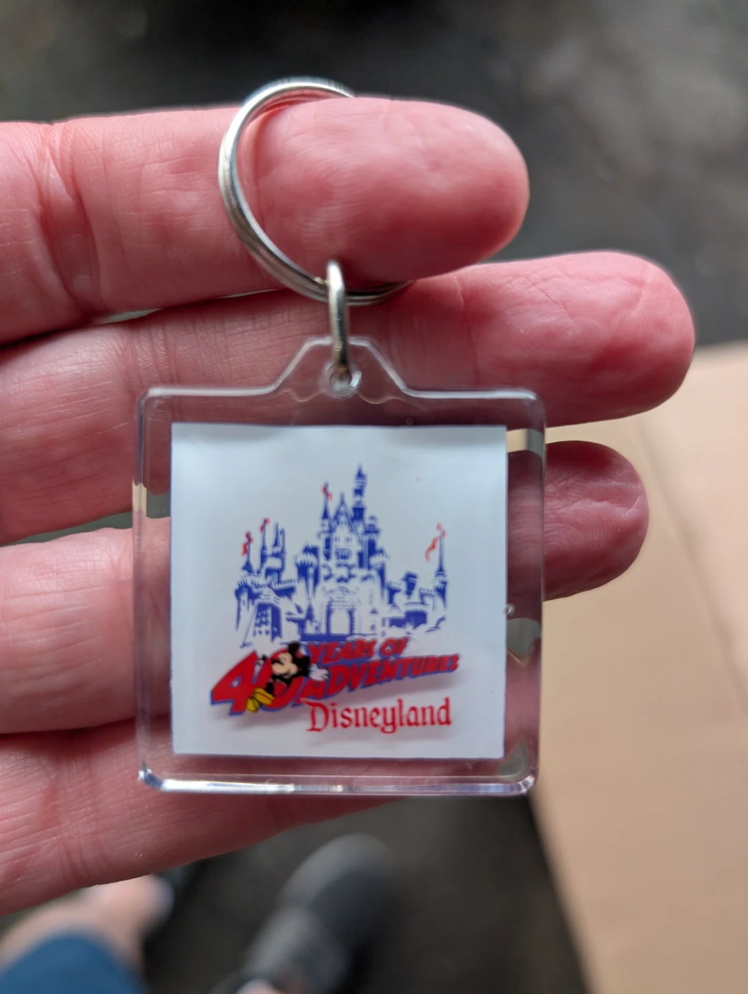 Special Edition Disneyland 40 Years of Adventures Keychain