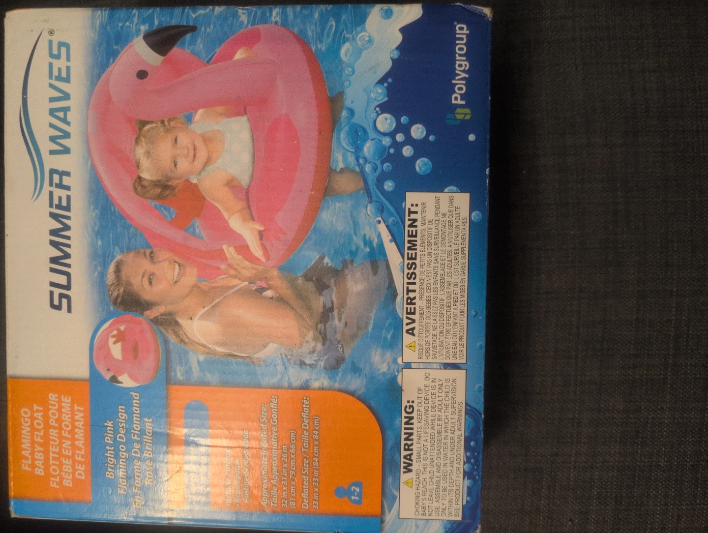 Summer Waves Flamingo Baby Float
