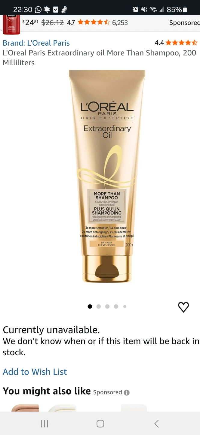 L'Oreal Extraordinary Oil, Glycolic Gloss Boosting Shampoos - photo 2